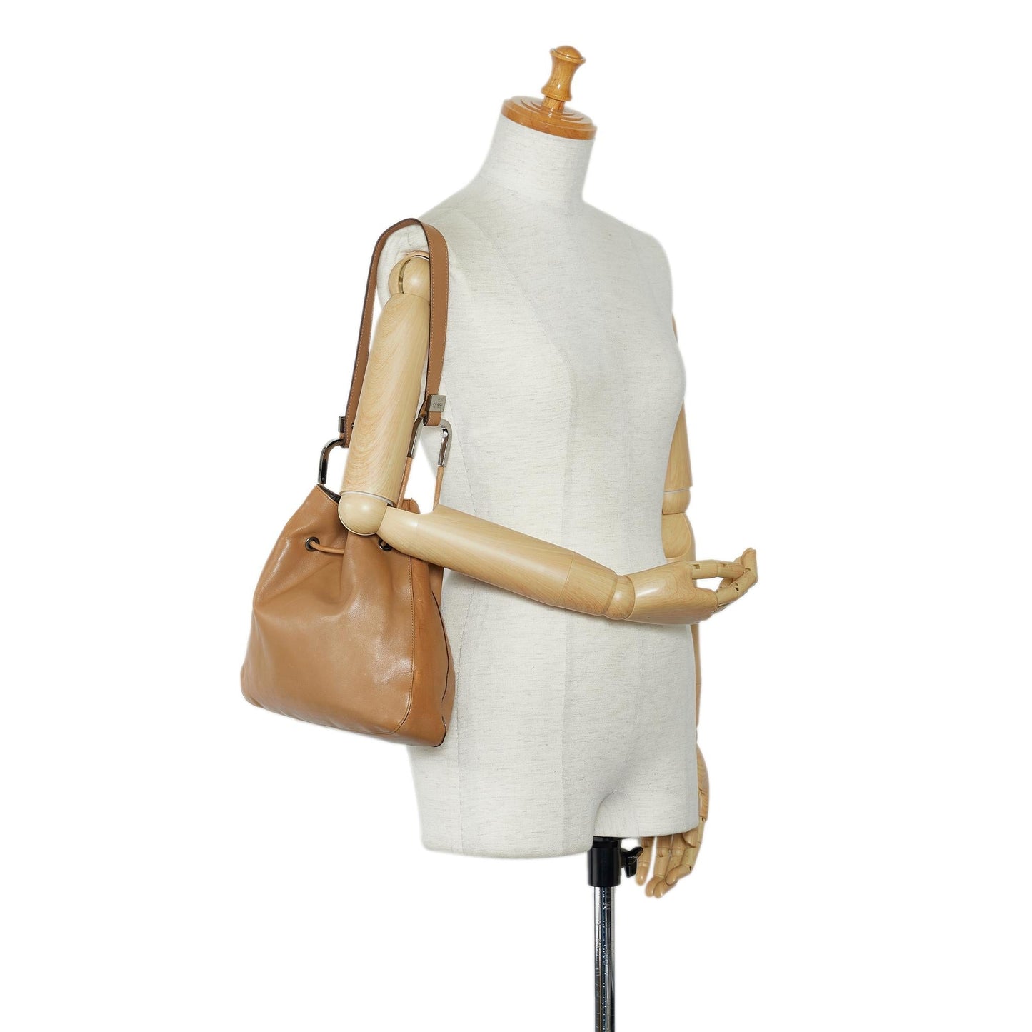 Gucci Leather Bucket Bag (SHG-3XwYEa)