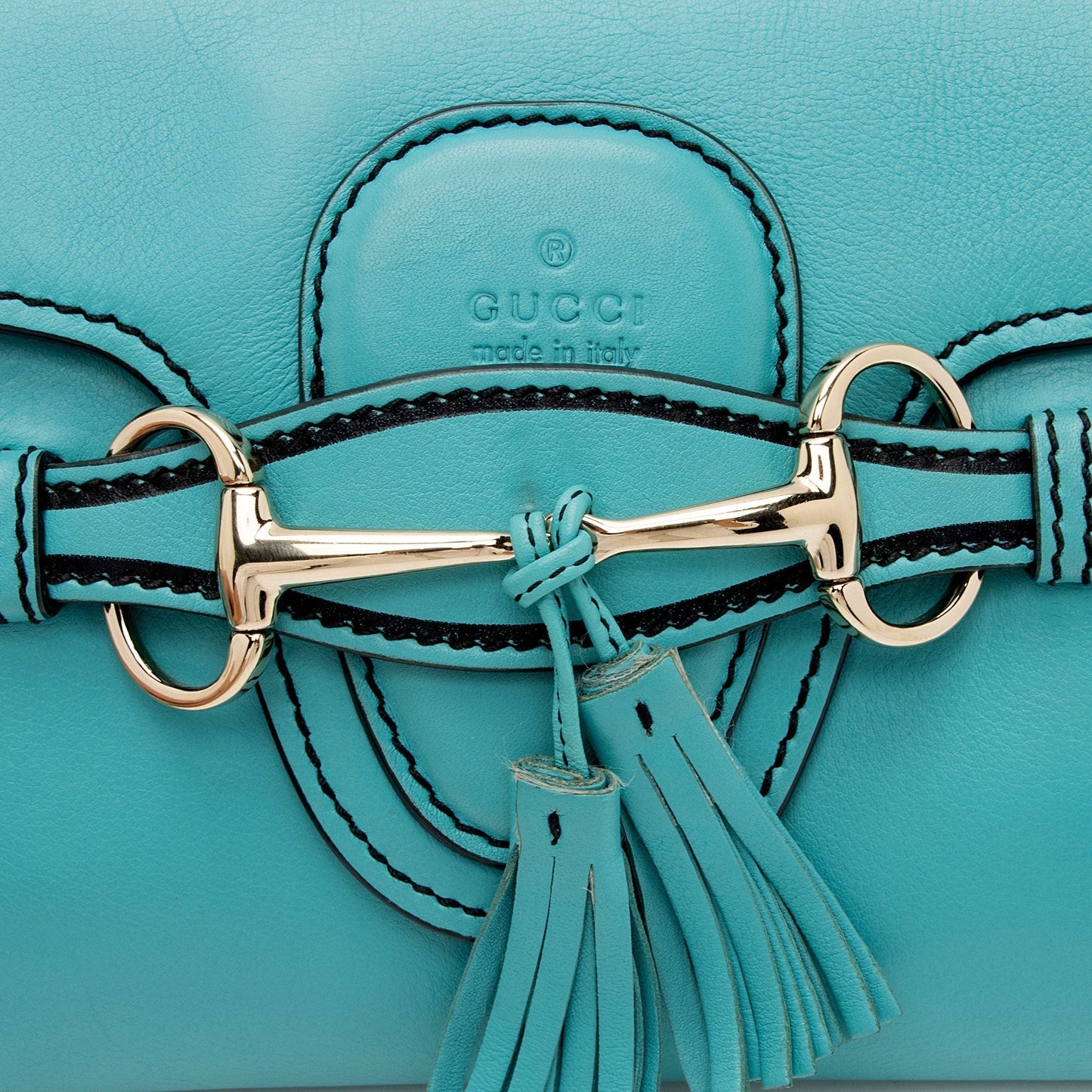 Gucci Leather Emily Small Chain Shoulder Bag (SHF-C1Ky8i)