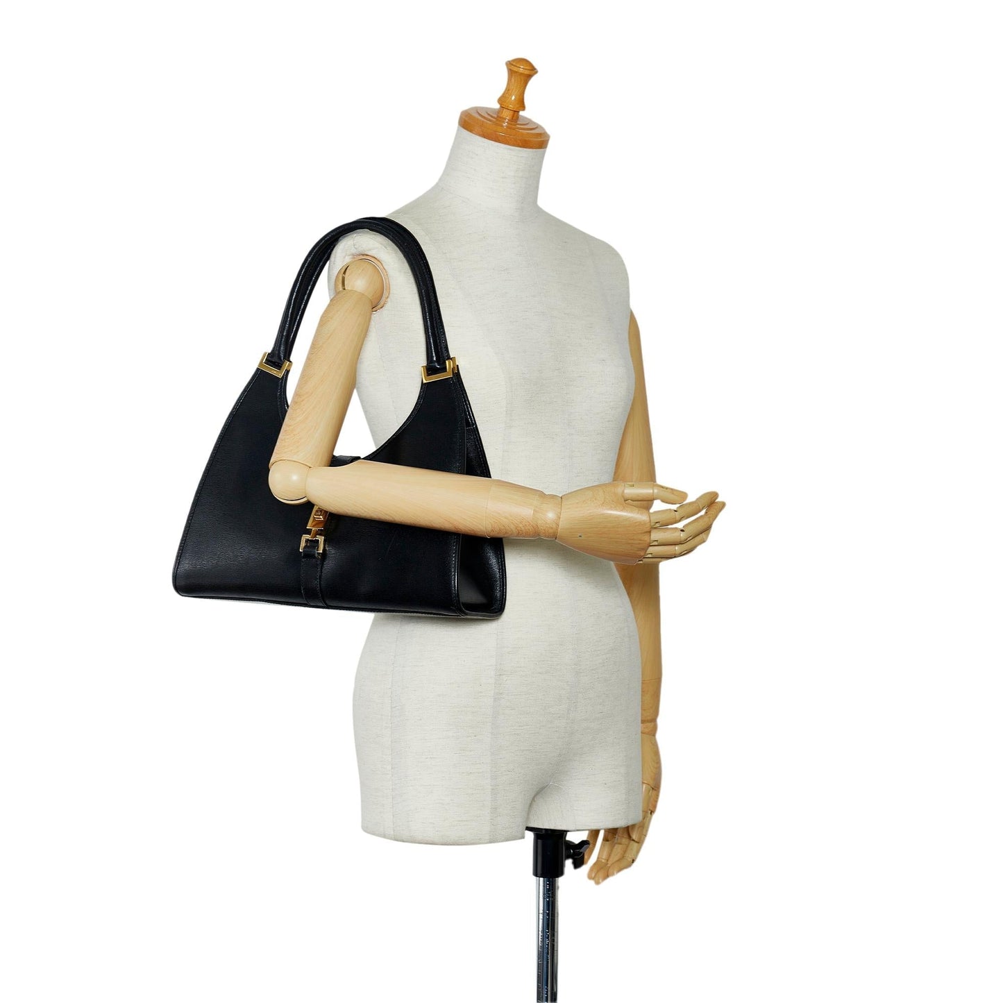 Gucci Leather Jackie Bardot (SHG-KlHlGu)