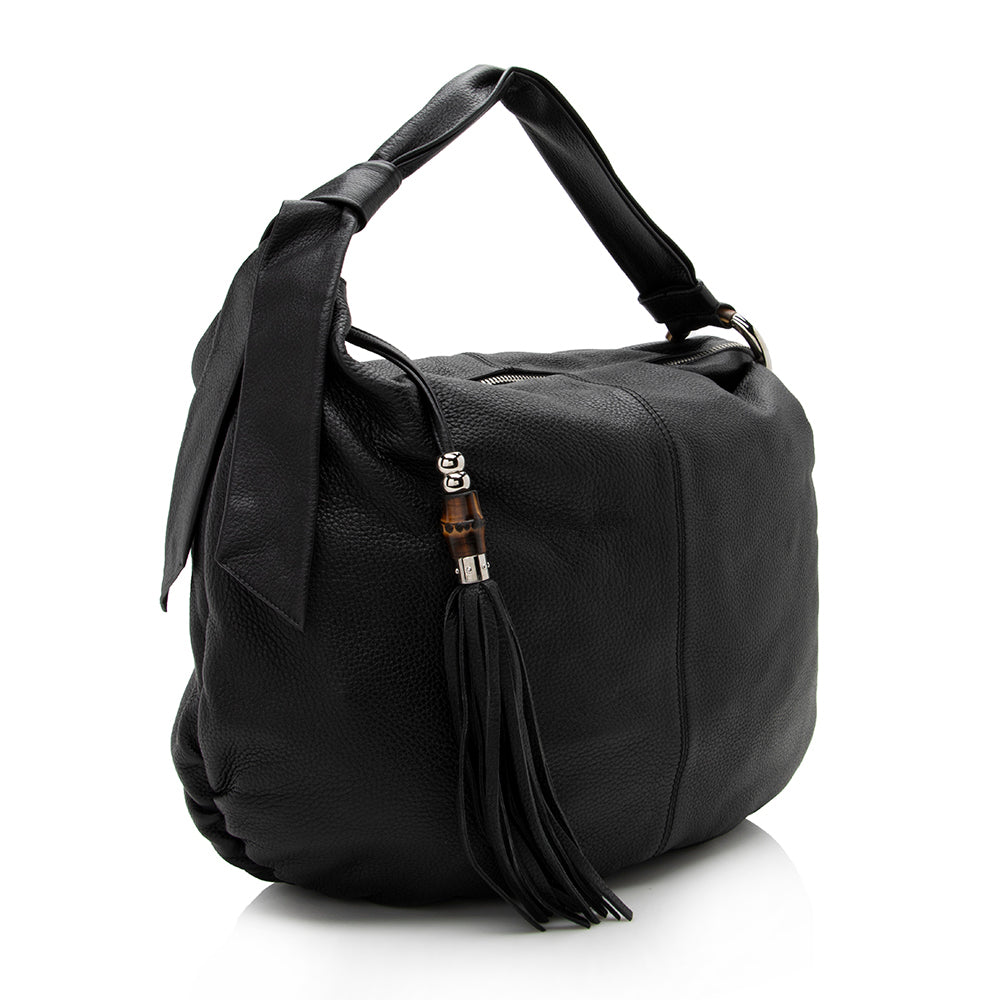 Gucci Leather Jungle Large Hobo