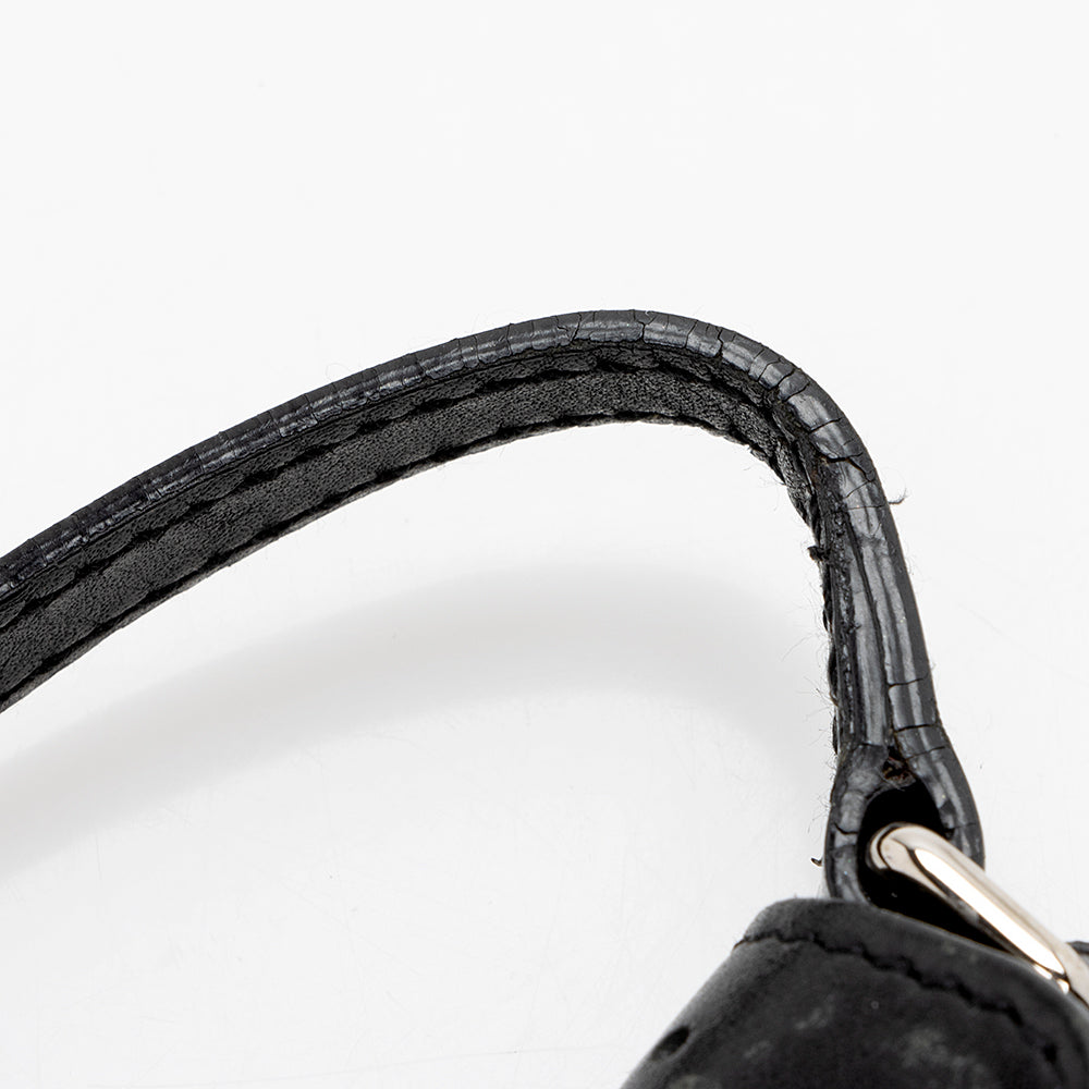 Gucci Leather Perforated Reins Pochette