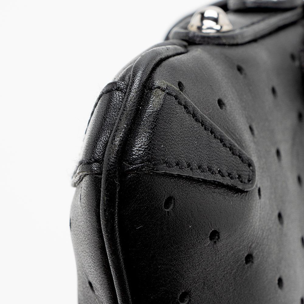 Gucci Leather Perforated Reins Pochette