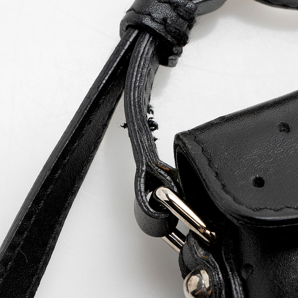 Gucci Leather Perforated Reins Pochette