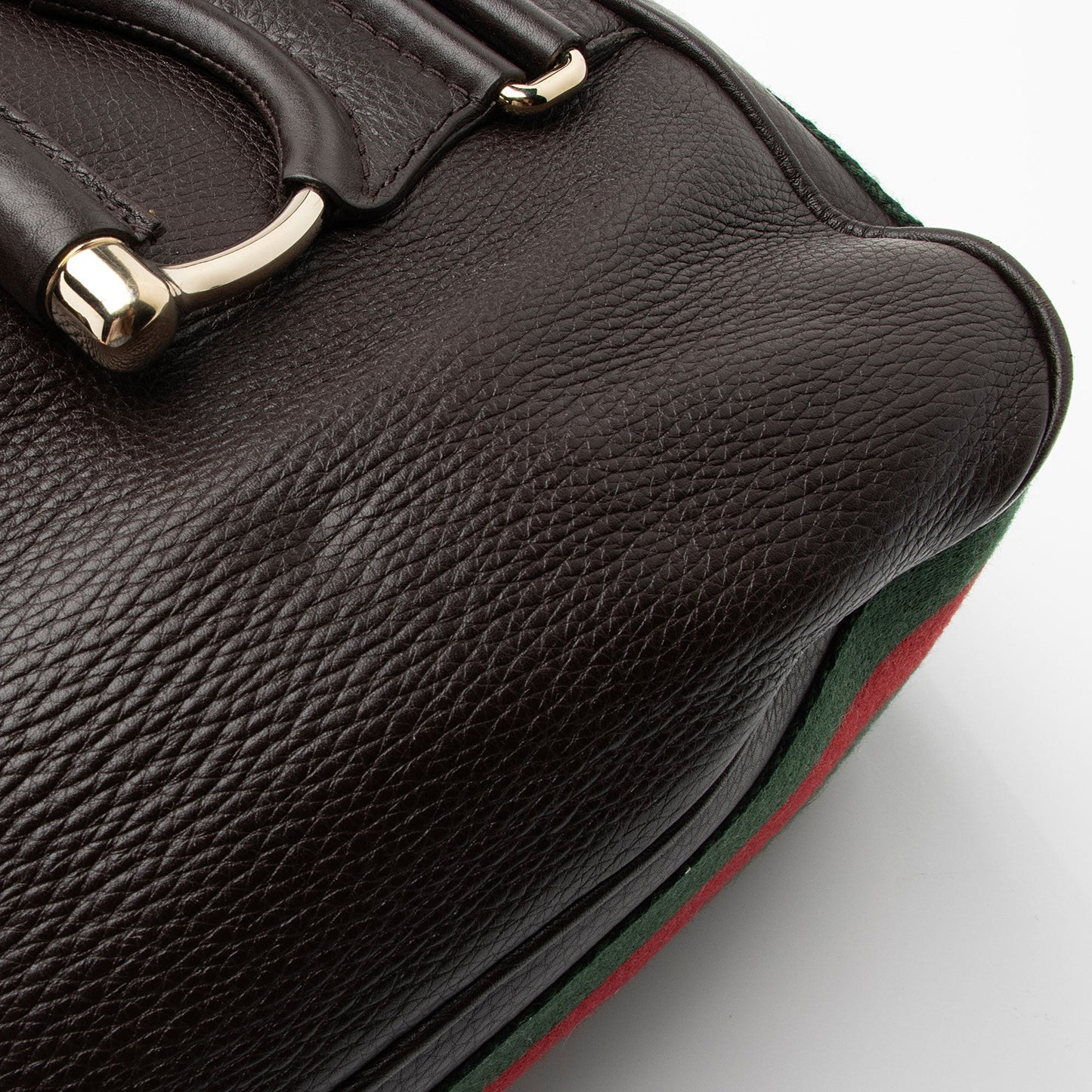 Gucci Leather Web Heritage Horsebit Large Hobo (SHF-mg2vZO)