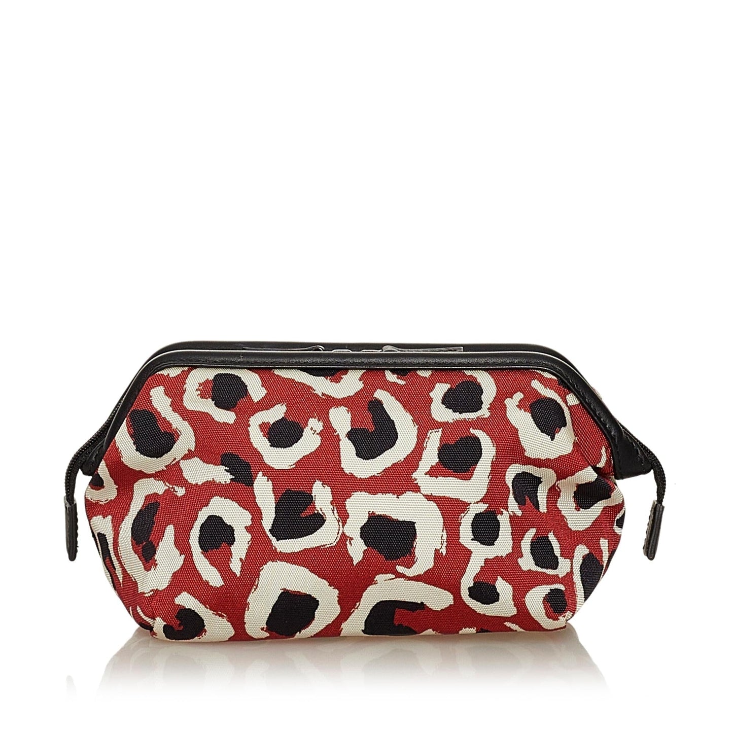 Gucci Leopard Printed Nylon Pouch