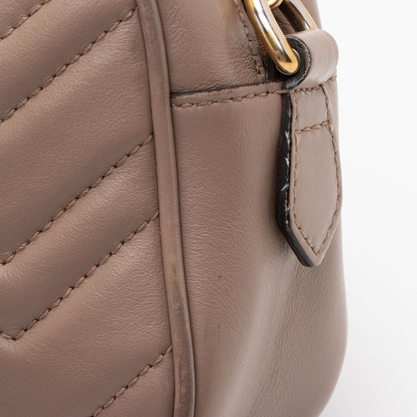 Gucci Matelasse Leather GG Marmont Mini Bag (SHF-mxqNer)