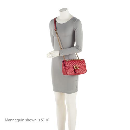 Gucci Matelasse Leather GG Marmont Small Bag (SHF-ijRyek)