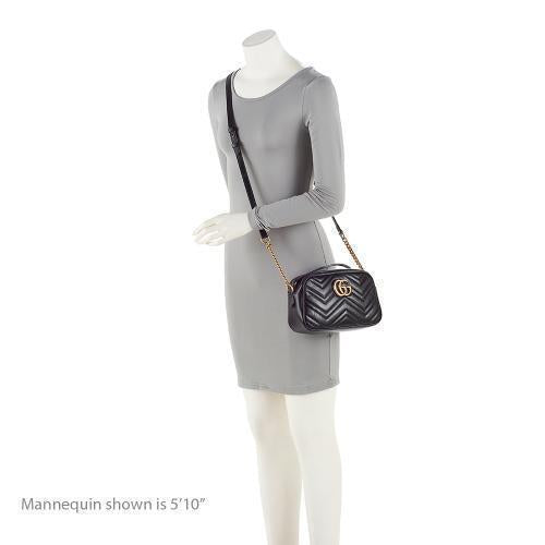 Gucci Matelasse Leather GG Marmont Small Shoulder Bag (SHF-no6urc)