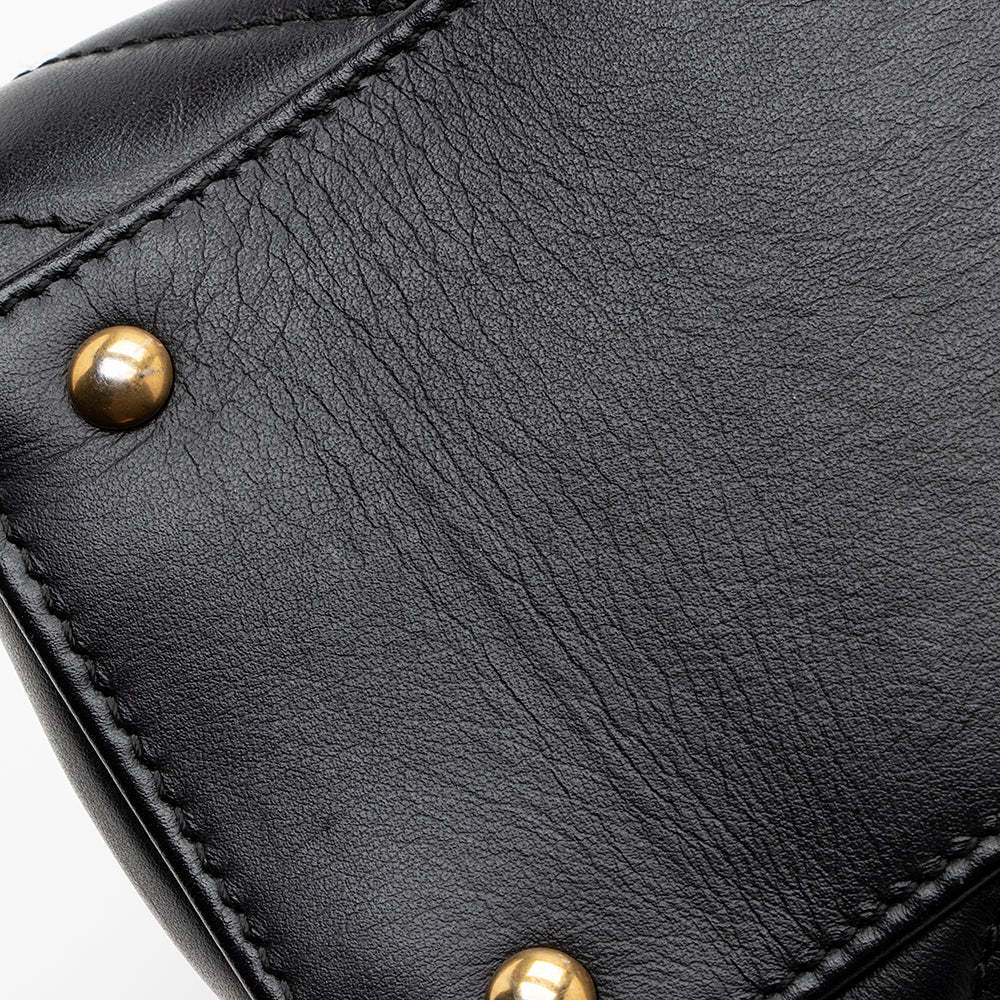 Gucci Matelasse Leather GG Marmont Top Handle Small Satchel