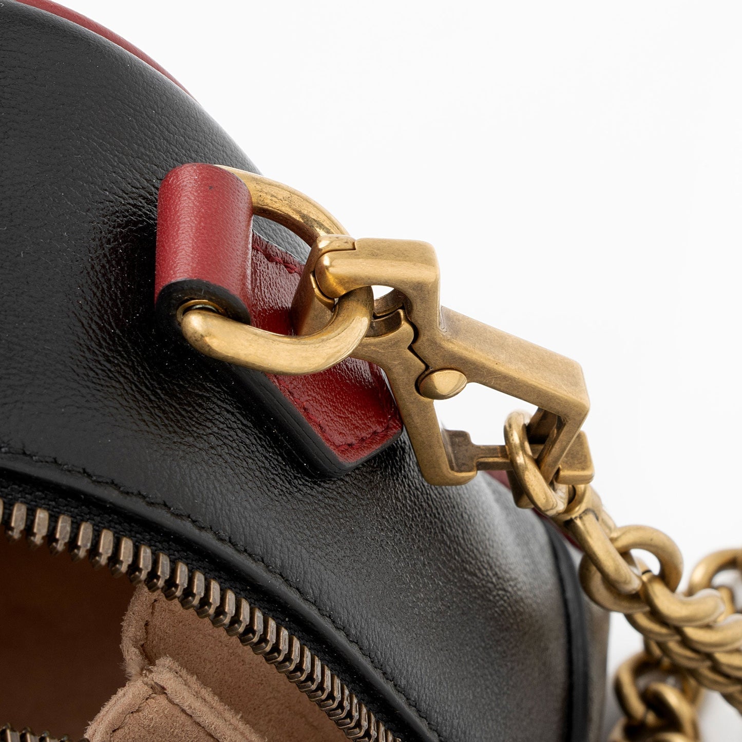 Gucci Matelasse Leather Torchon GG Marmont Bamboo Top Handle Bag (SHF-8zPXp4)