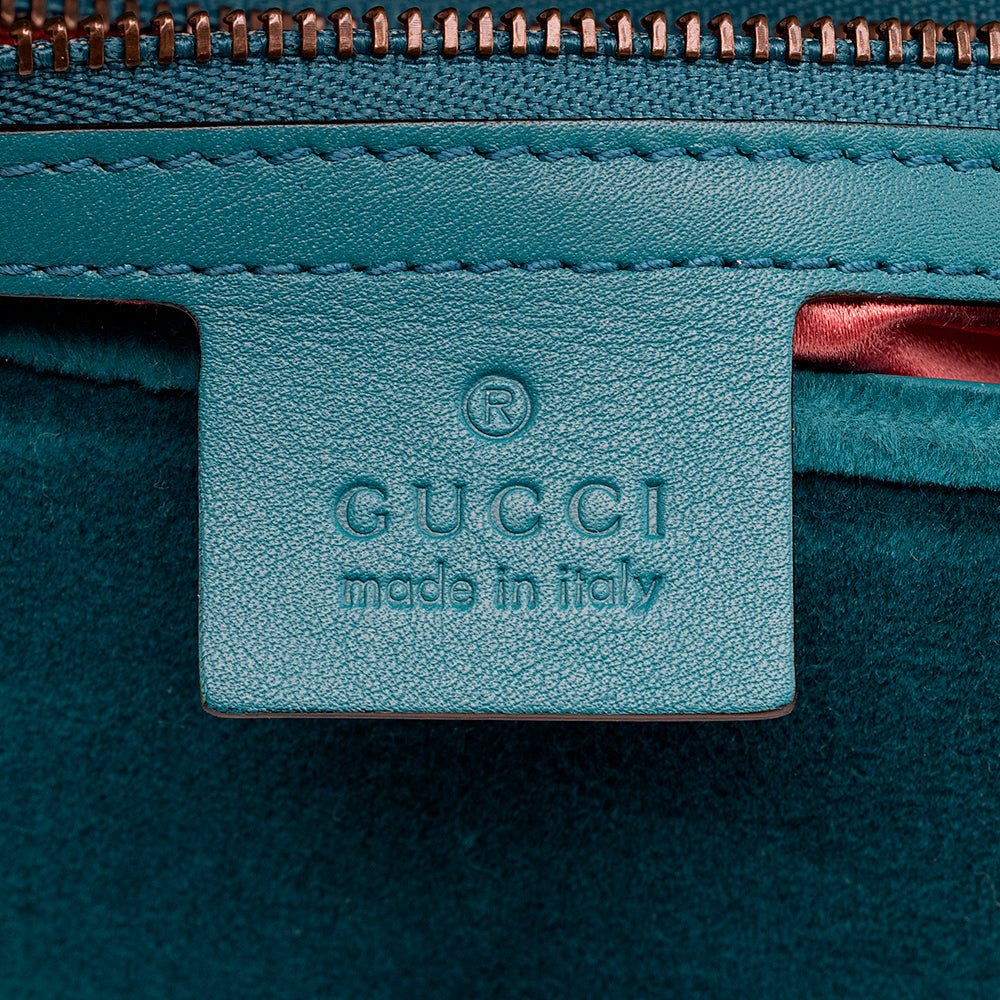 Gucci Matelasse Velvet GG Marmont Small Shoulder Bag