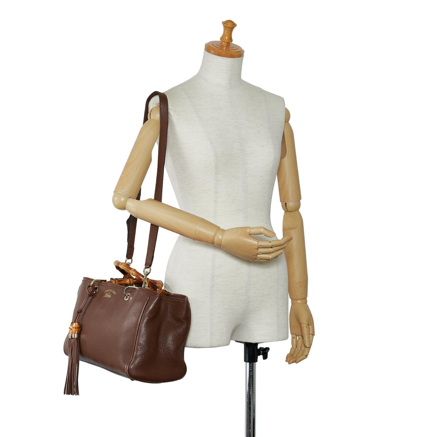 Gucci Medium Bamboo Shopper Satchel (SHG-Re2vqi)