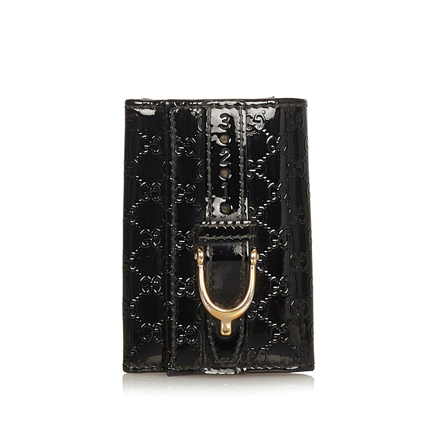 Gucci Microguccissima Nice Patent Leather Key Holder