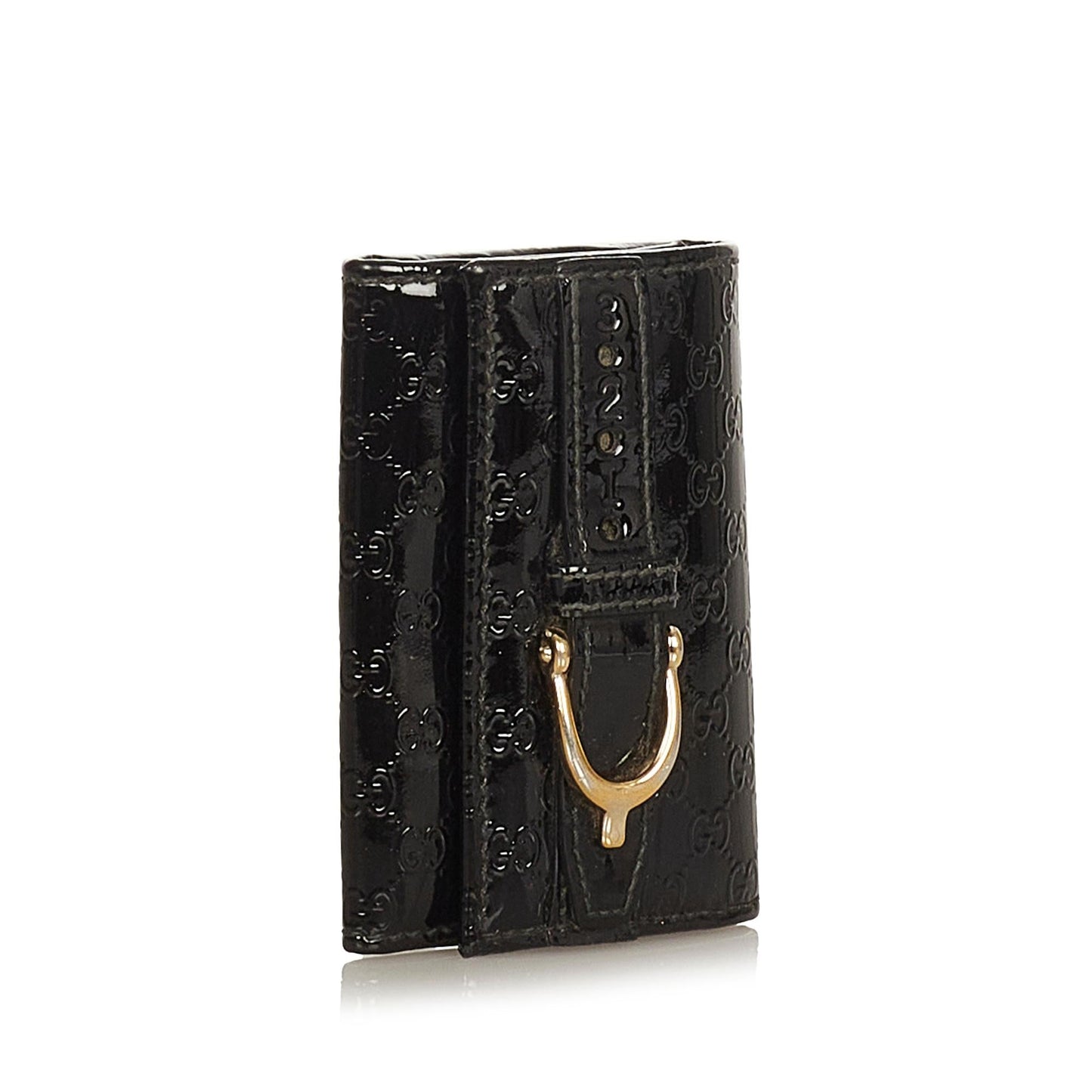 Gucci Microguccissima Nice Patent Leather Key Holder