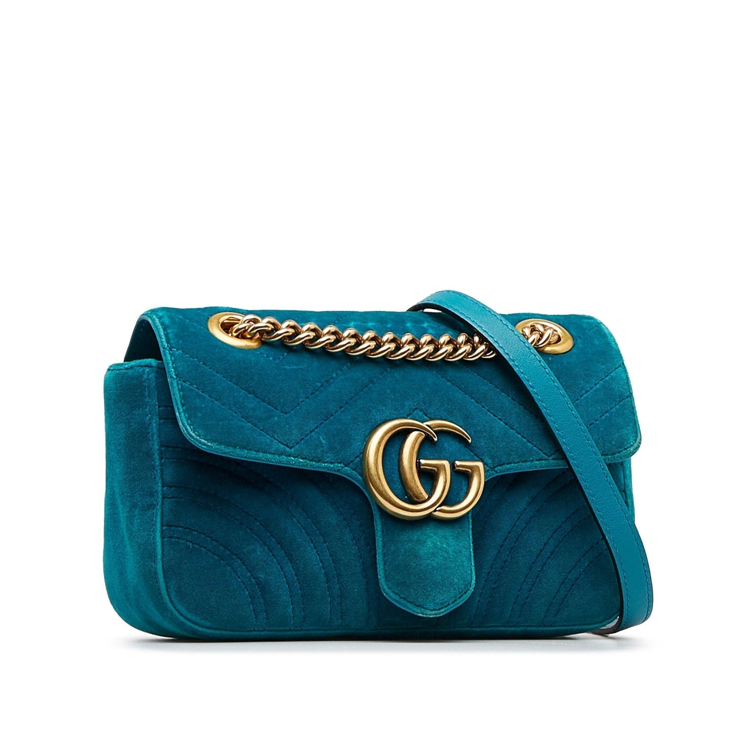 Gucci Mini GG Marmont Matelasse Crossbody Bag (SHG-UK5p9R)