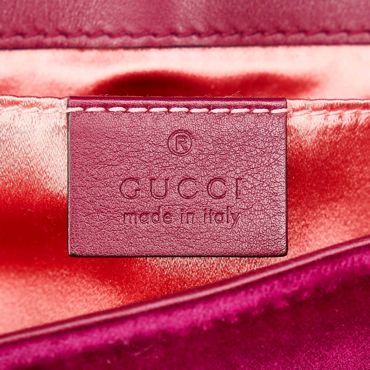 Gucci Mini GG Marmont Matelasse Velvet Crossbody Bag