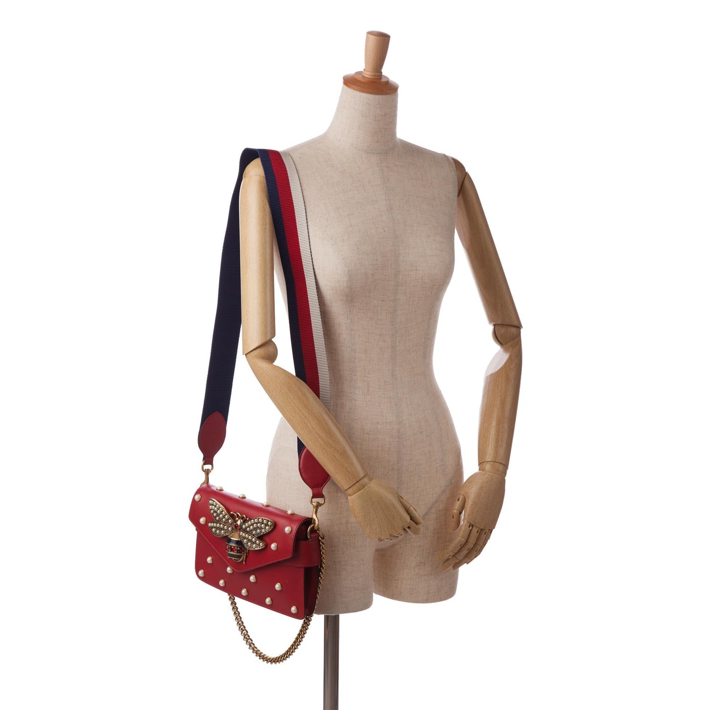 Gucci Mini Queen Margaret Broadway Leather Satchel (SHG-3ul90T)
