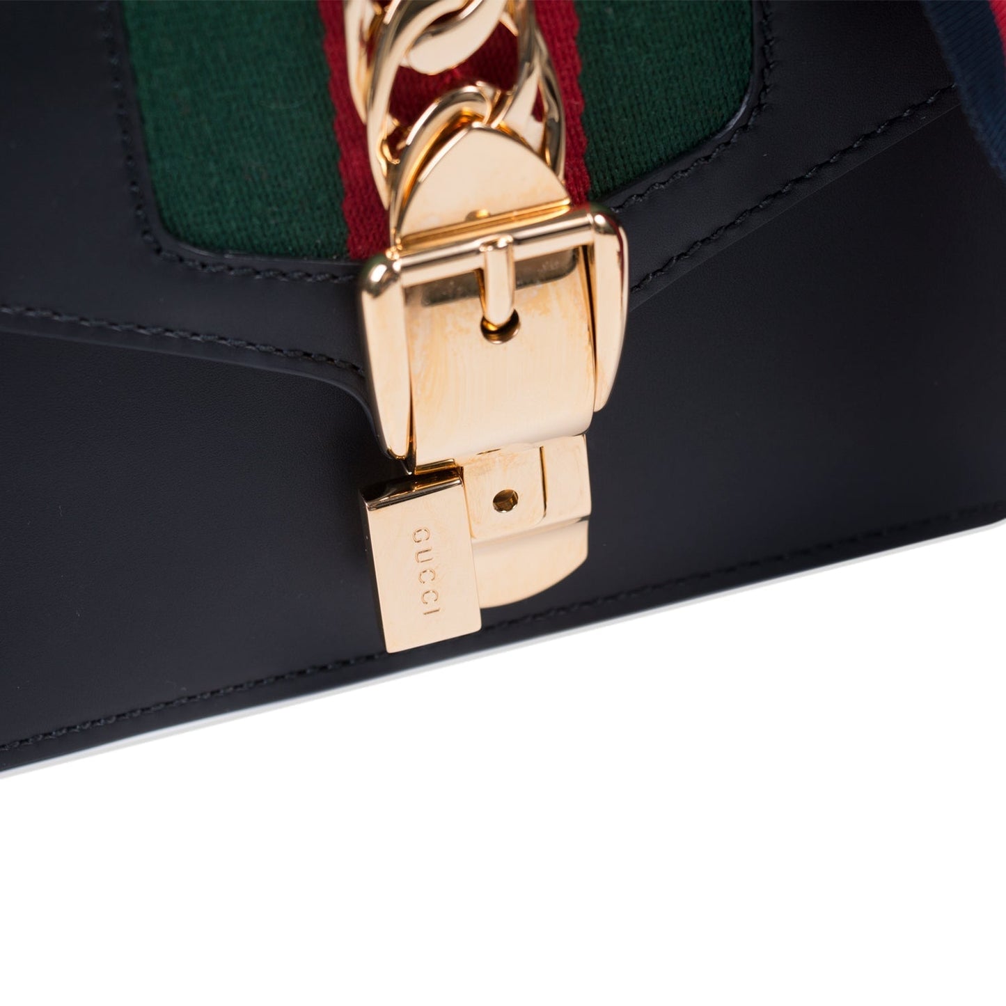 Gucci Sylvie Leather Mini Chain Bag