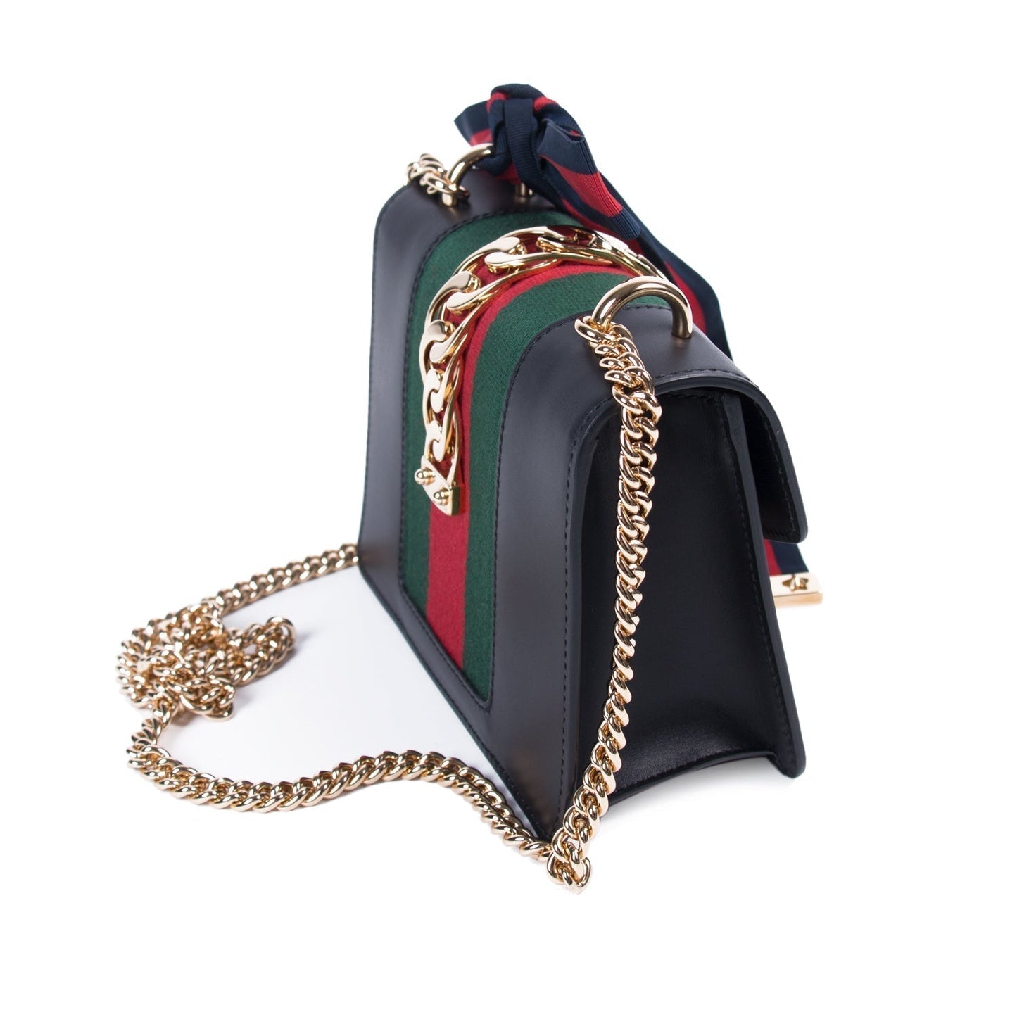 Gucci Sylvie Leather Mini Chain Bag