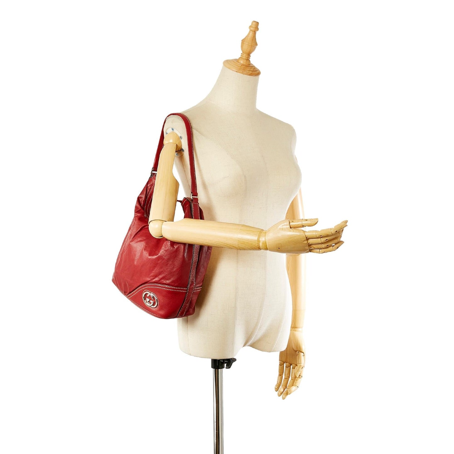 Gucci New Britt Leather Shoulder Bag