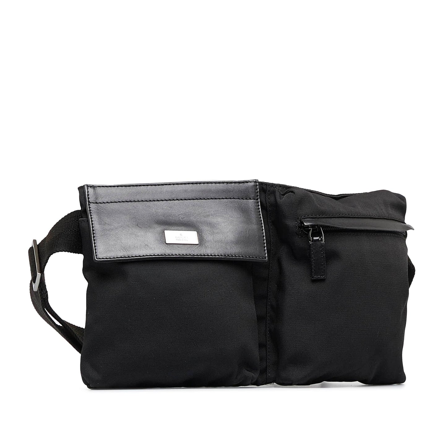 Gucci Nylon Double Pocket Belt Bag (SHG-CAEYaO)