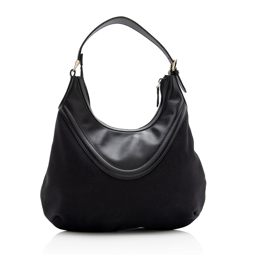 Gucci Nylon Leather Hobo - FINAL SALE