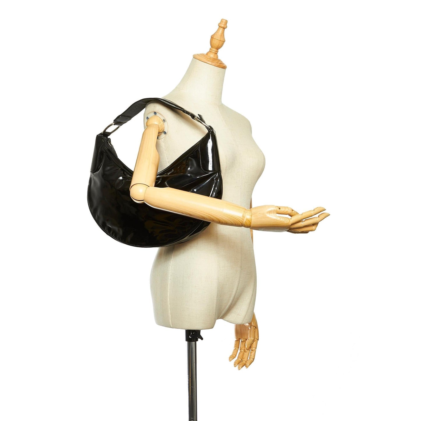 Gucci Patent Leather Hobo Bag