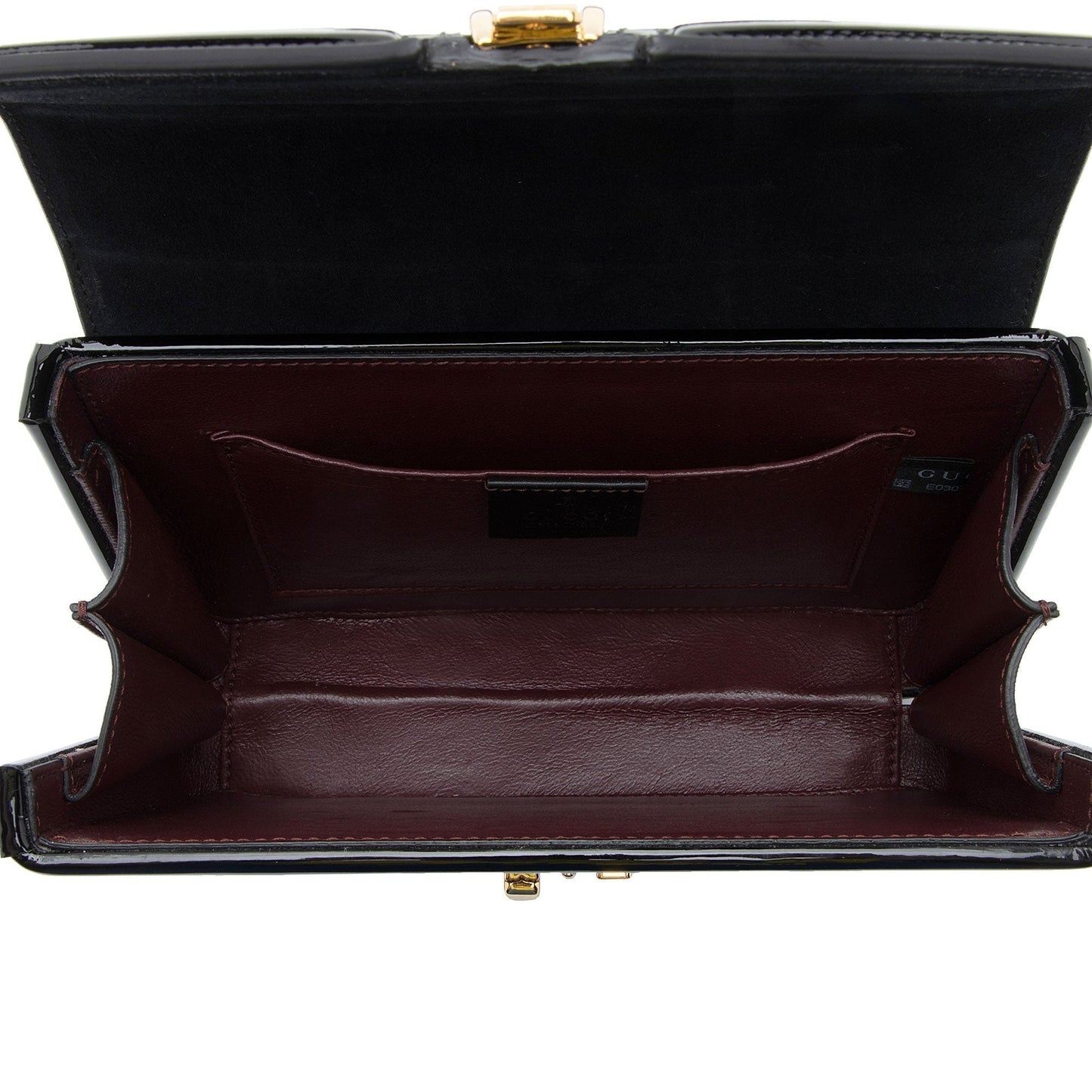 Gucci Patent Leather Sylvie 1969 Top Handle Mini Satchel (SHF-LRHVS4)
