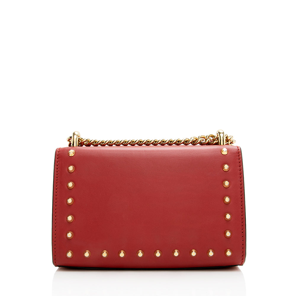 Gucci Pearl Embellished Leather Padlock Small Shoulder Bag - FINAL SALE