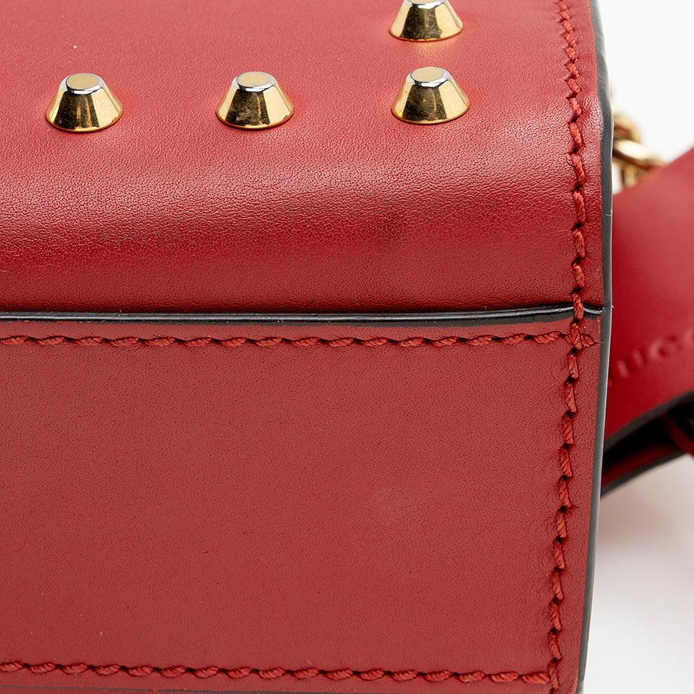 Gucci Pearl Embellished Leather Padlock Small Shoulder Bag - FINAL SALE