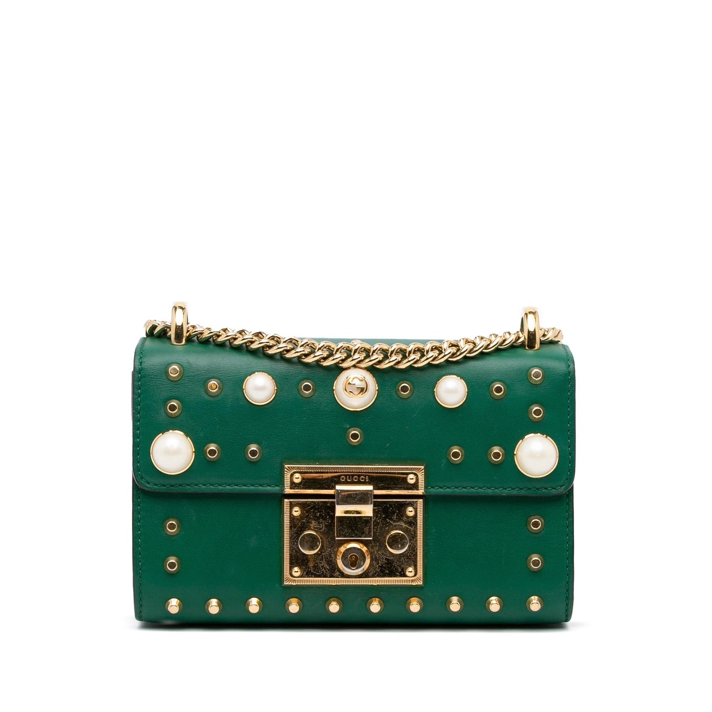 Gucci Pearl Studded Padlock (SHG-hZTmgn)