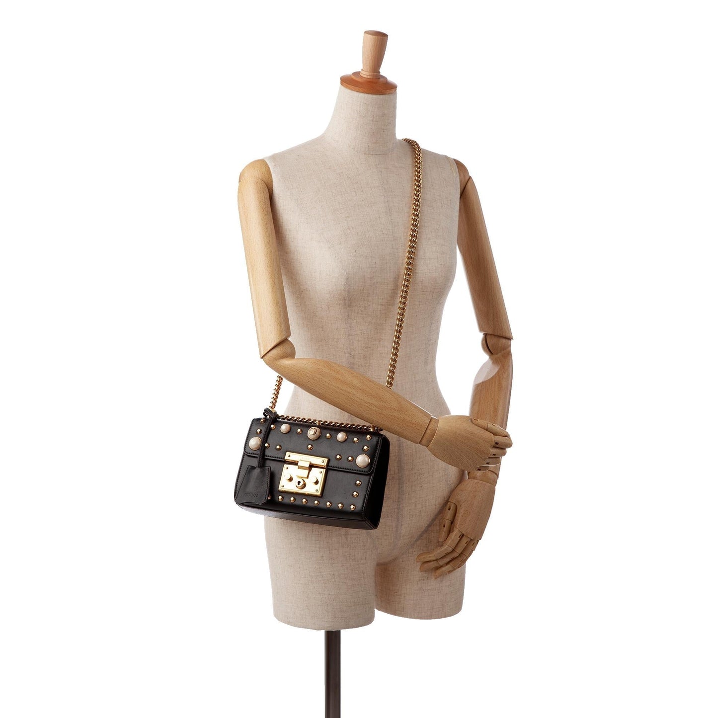 Gucci Pearl Studded Padlock (SHG-yMuRqu)