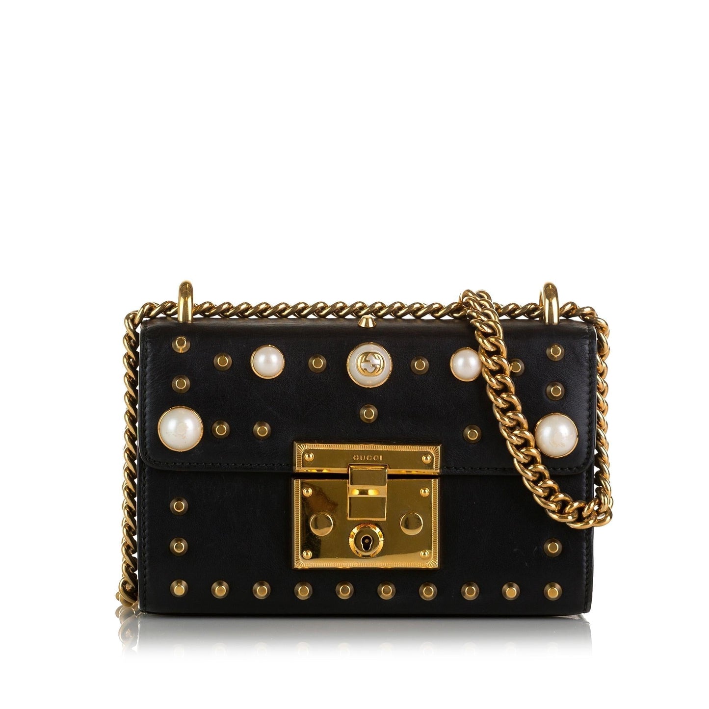Gucci Pearl Studded Padlock (SHG-yMuRqu)