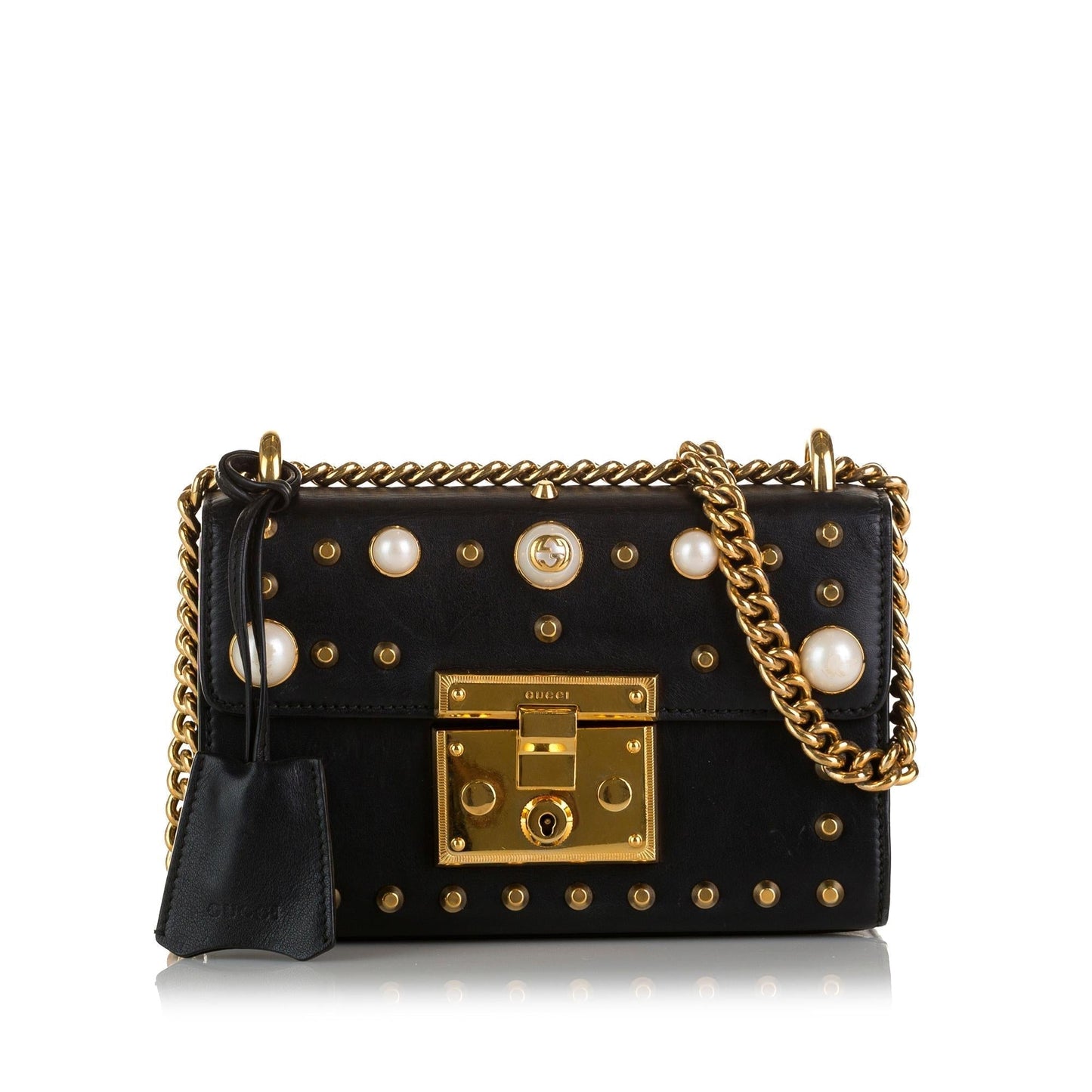 Gucci Pearl Studded Padlock (SHG-yMuRqu)