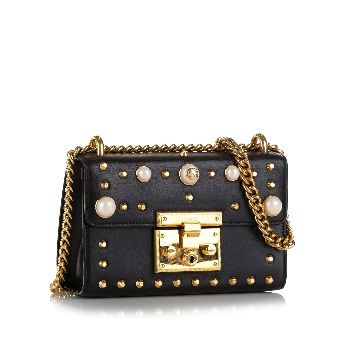 Gucci Pearl Studded Padlock (SHG-yMuRqu)