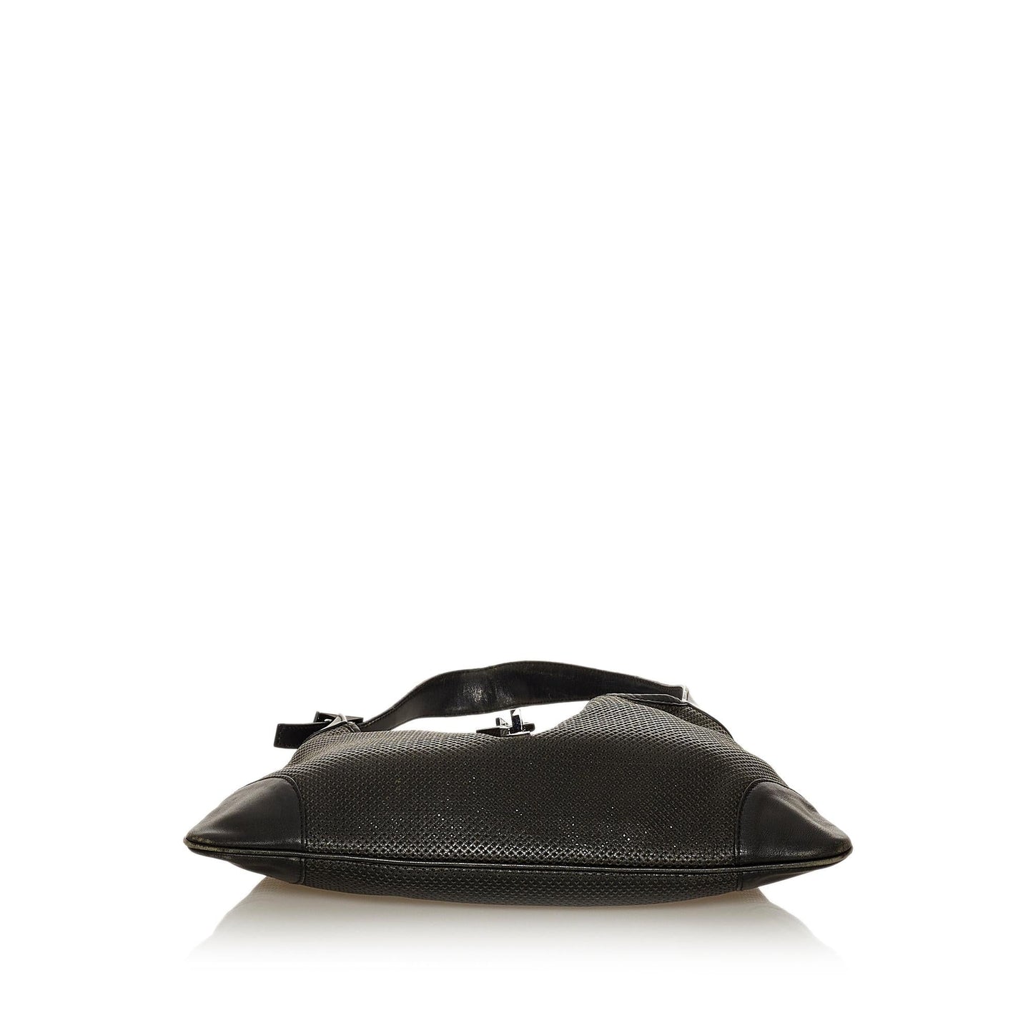 Gucci Perforated Jackie Leather Shoulder Bag