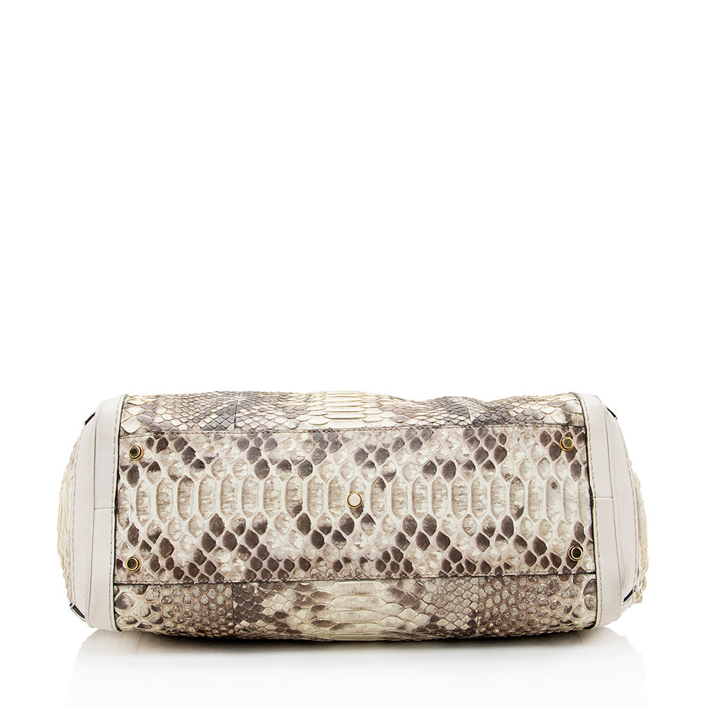 Gucci Python GG Running Large Satchel