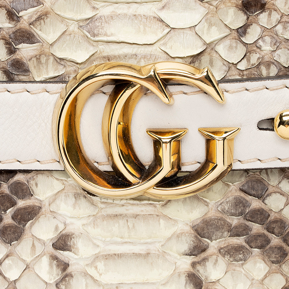 Gucci Python GG Running Large Satchel