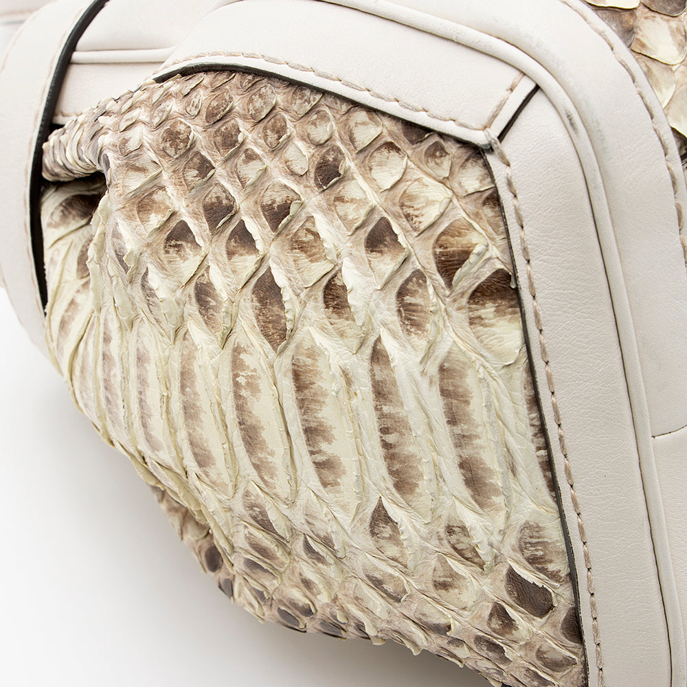 Gucci Python GG Running Large Satchel