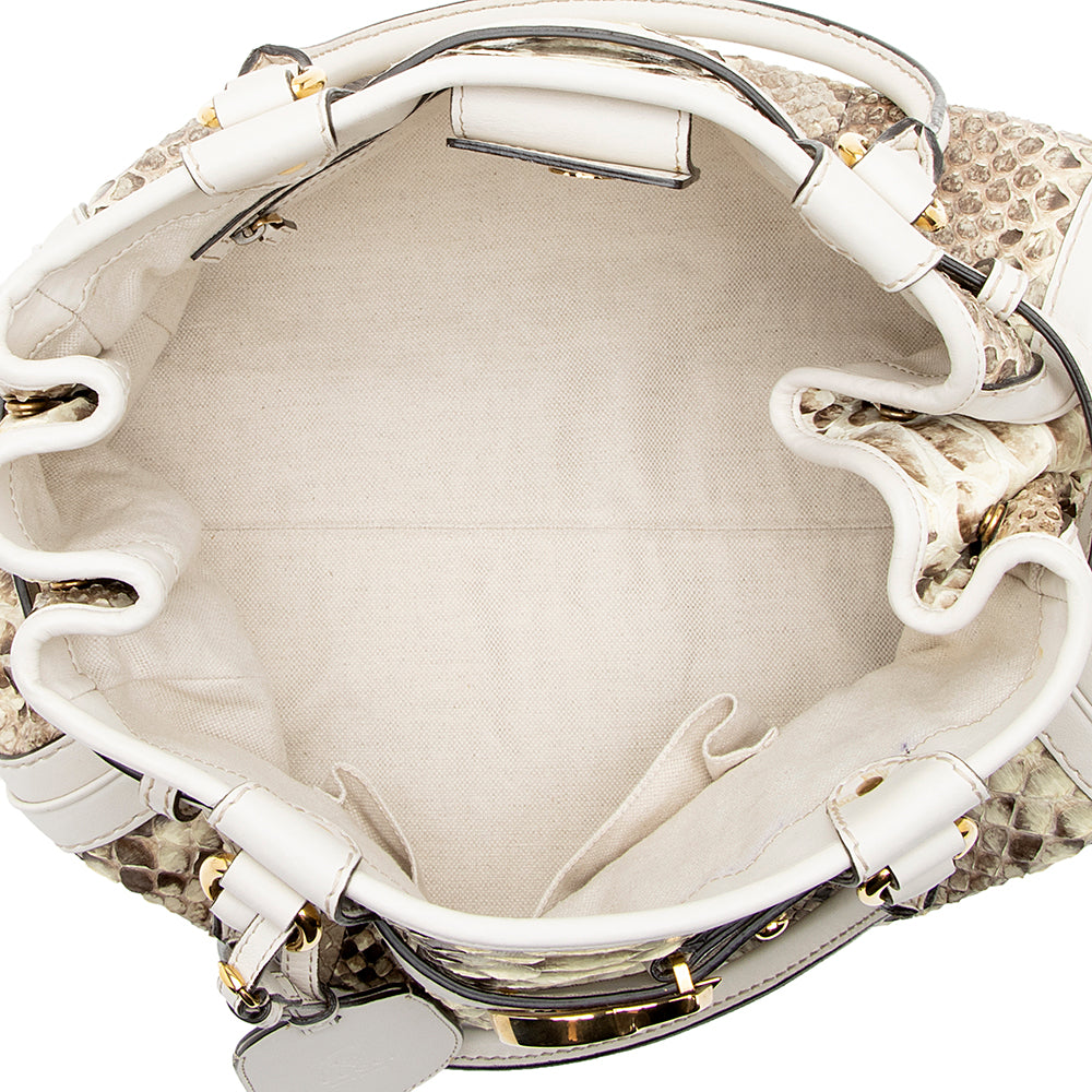 Gucci Python GG Running Large Satchel