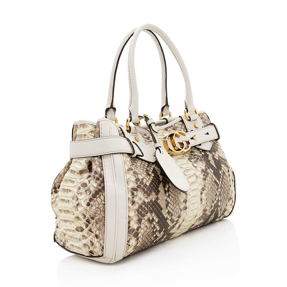 Gucci Python GG Running Large Satchel