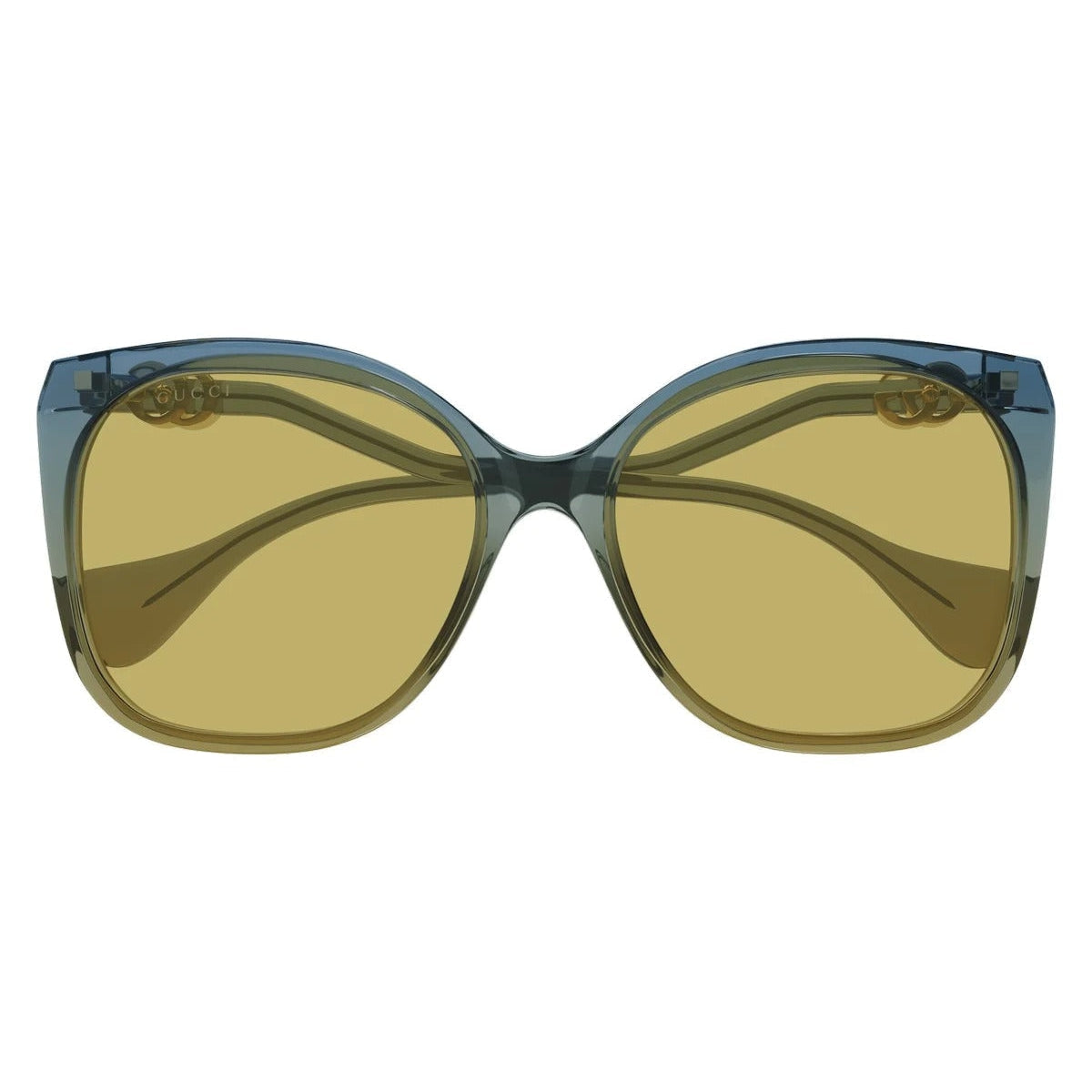 Gucci Rectangle-Frame Acetate / Acetate Sunglasses GG1010S-003 Women's