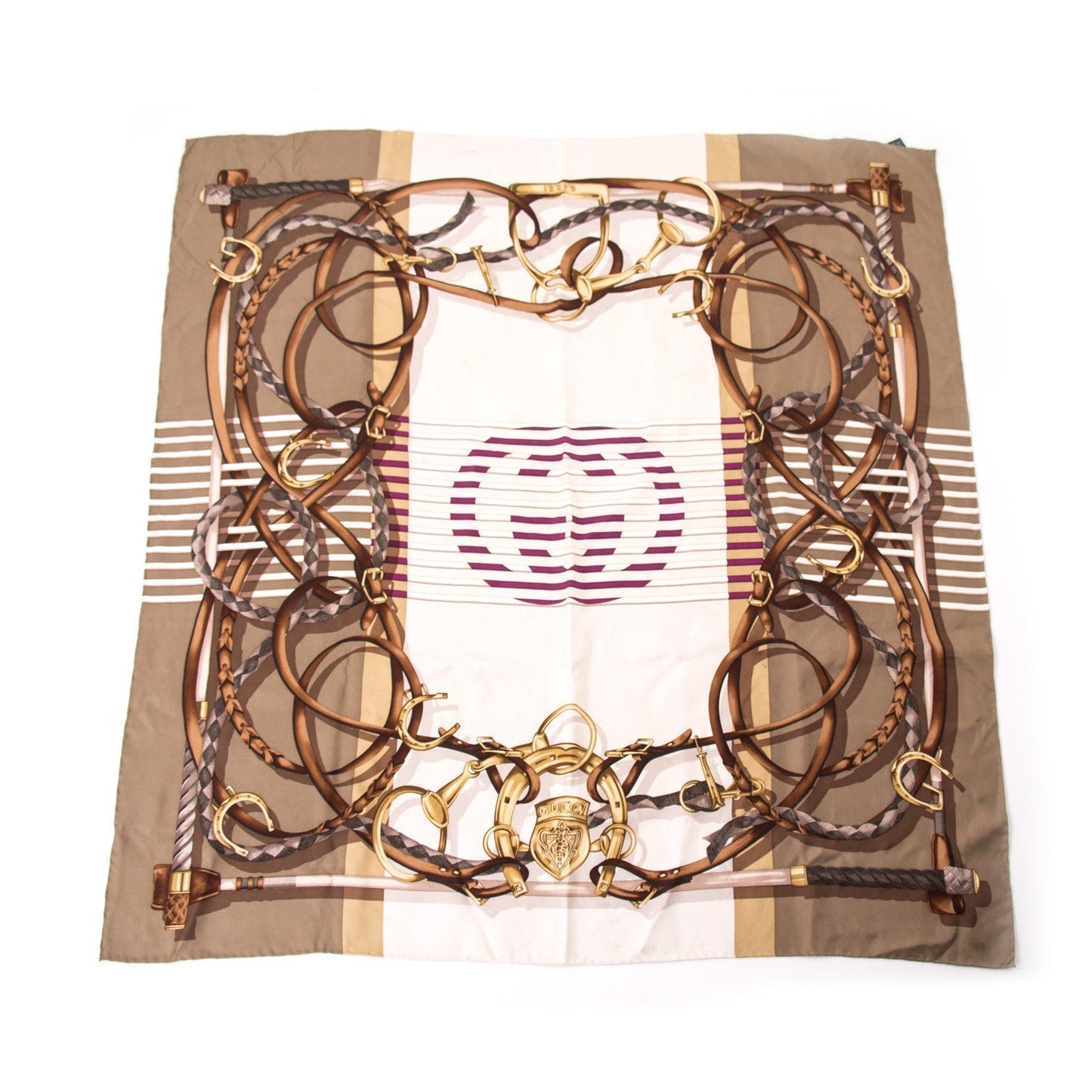 Gucci GG Printed Silk Scarf