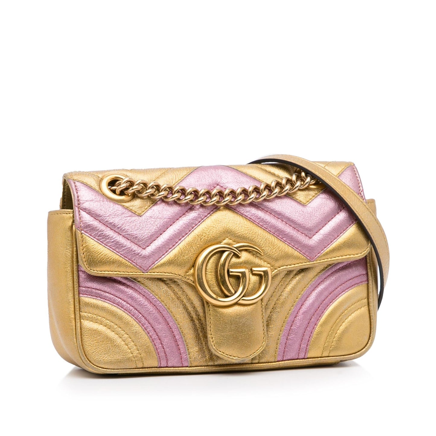 Gucci Small GG Marmont Matelasse Crossbody Bag (SHG-cQwDYF)