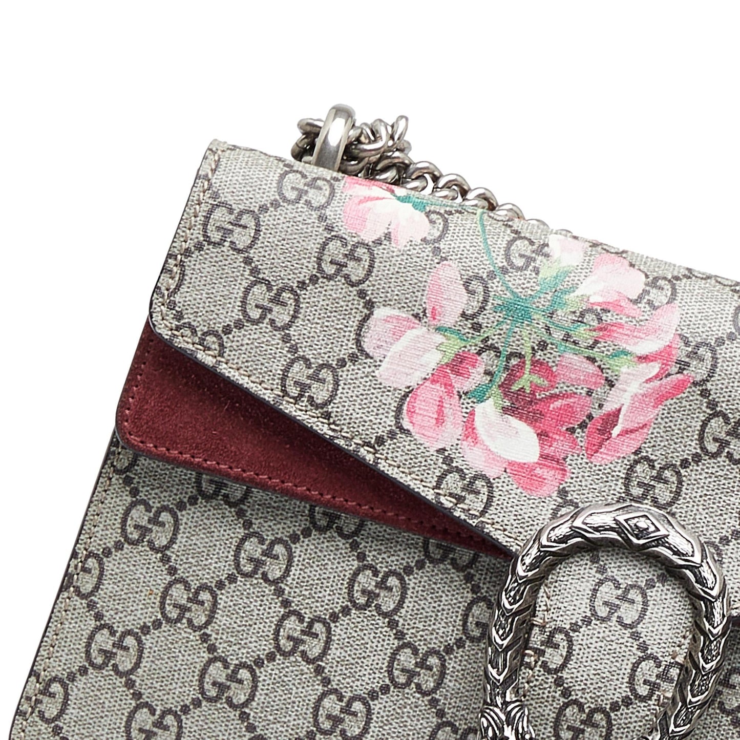 Gucci Small GG Supreme Blooms Dionysus Shoulder Bag (SHG-2lCEJt)