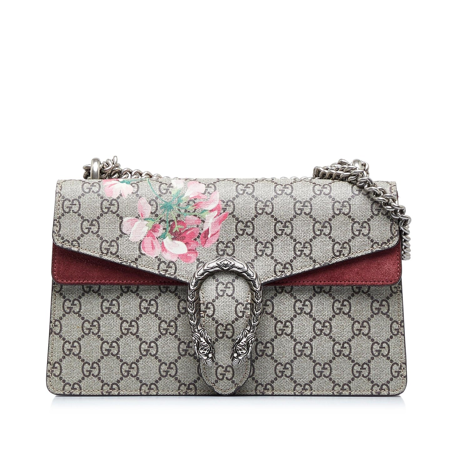 Gucci Small GG Supreme Blooms Dionysus Shoulder Bag (SHG-2lCEJt)