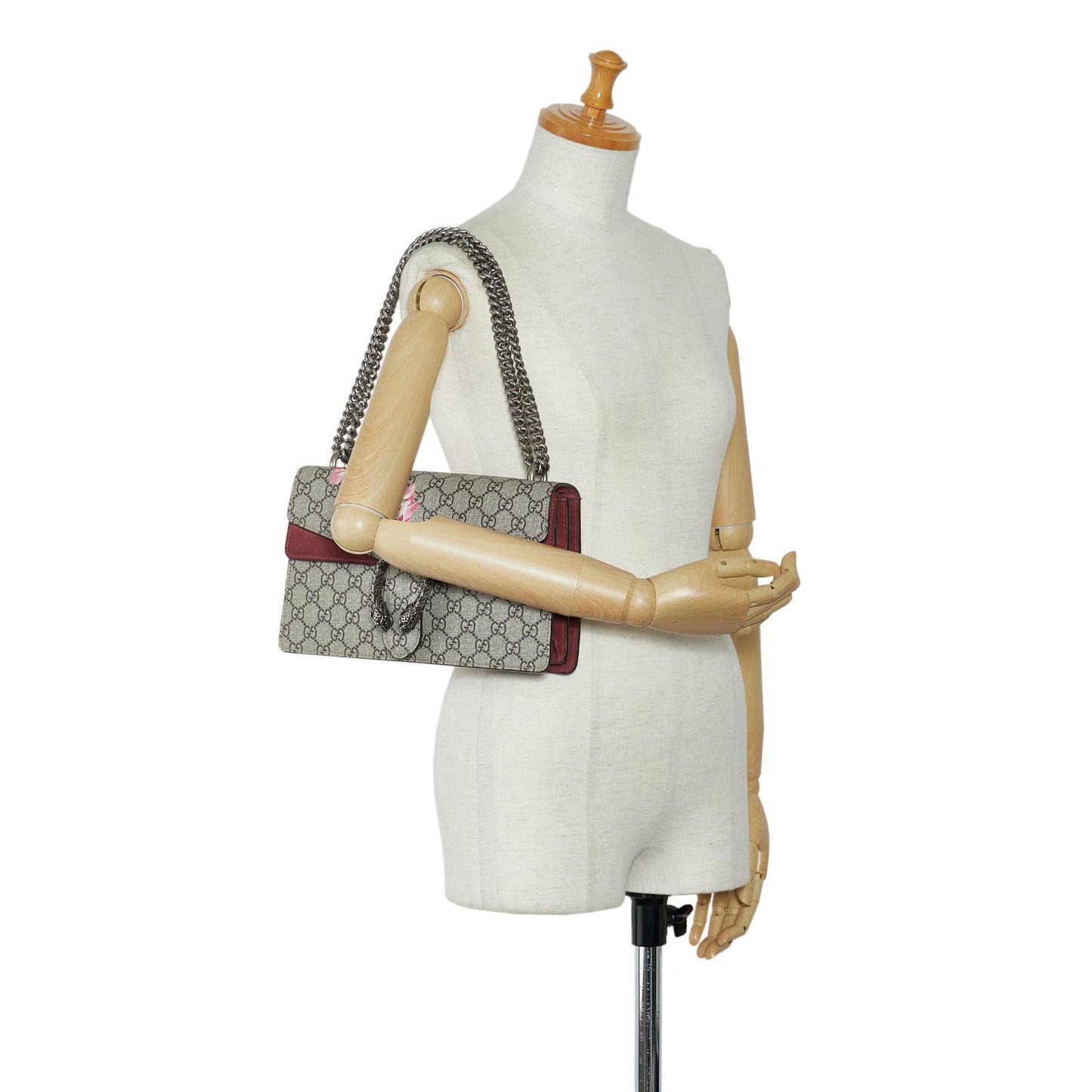 Gucci Small GG Supreme Blooms Dionysus Shoulder Bag (SHG-2lCEJt)