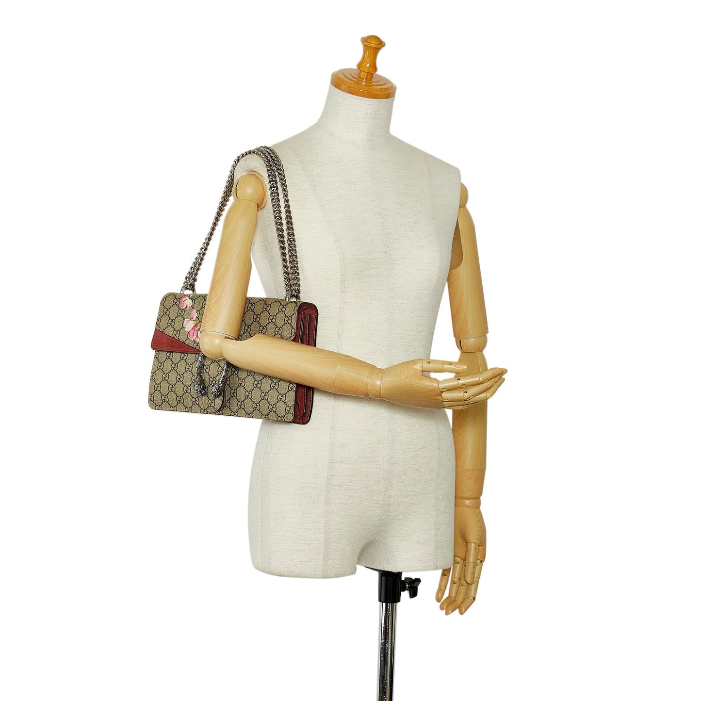 Gucci Small GG Supreme Blooms Dionysus Shoulder Bag (SHG-UM1oOs)