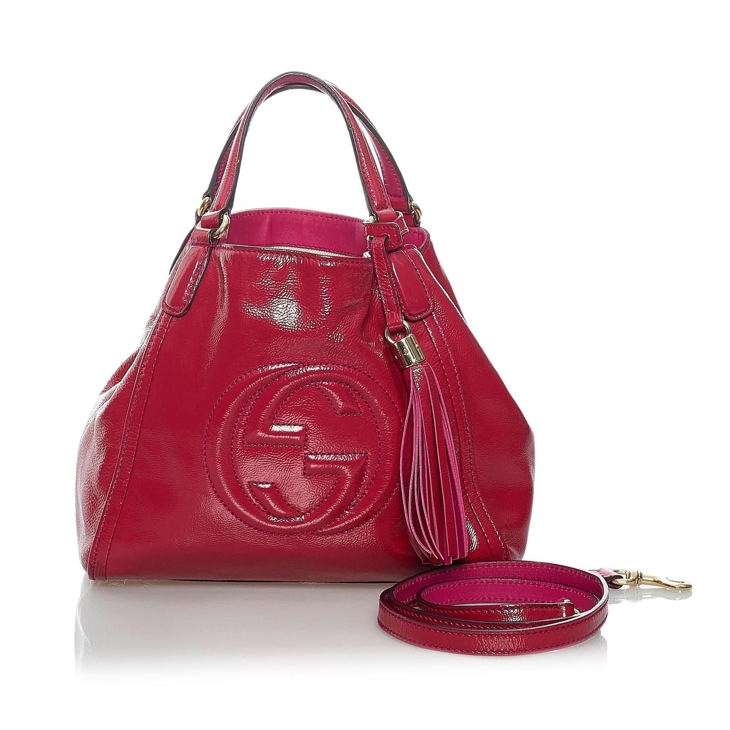 Gucci Soho Patent Leather Satchel (SHG-29766)