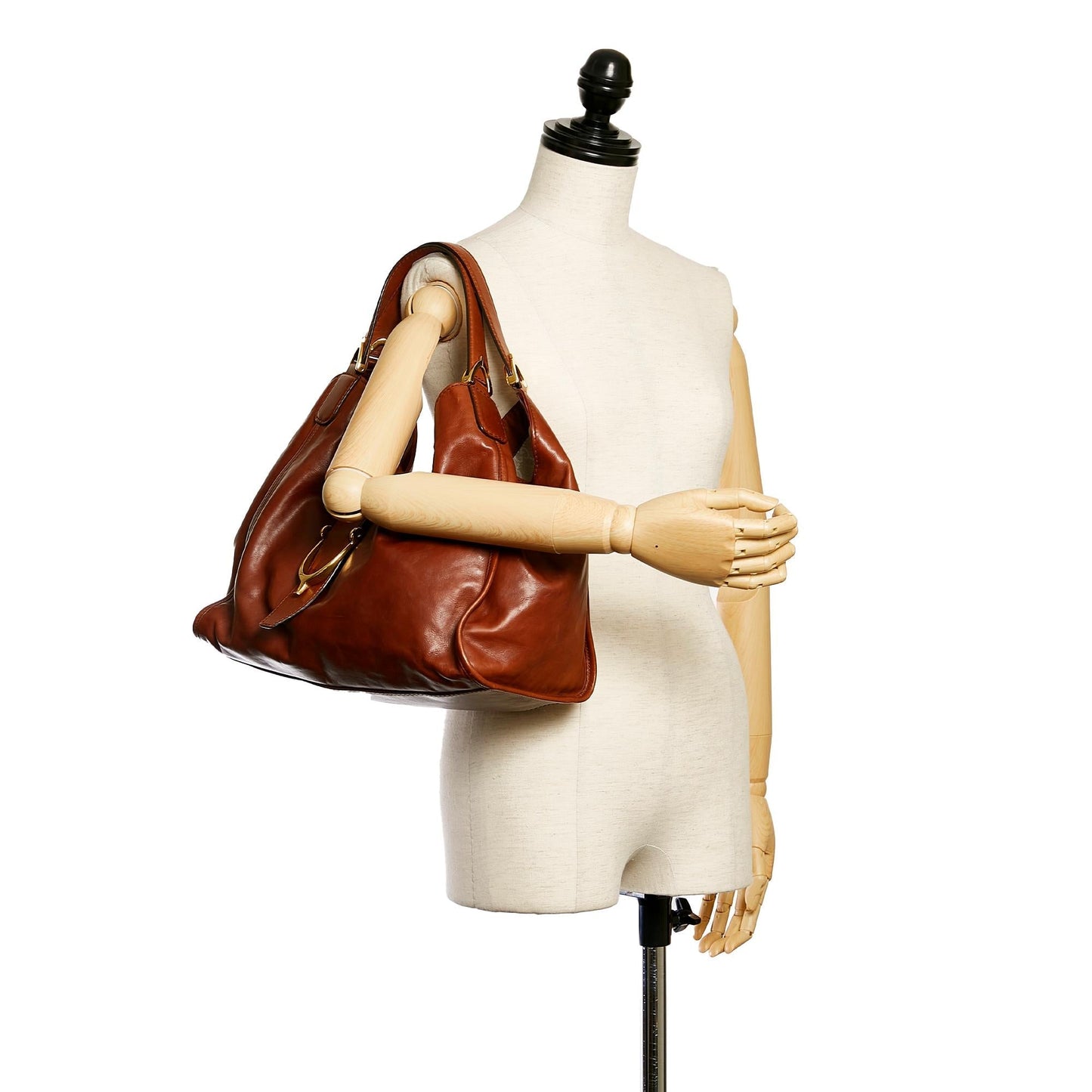 Gucci Stirrup Leather Shoulder Bag